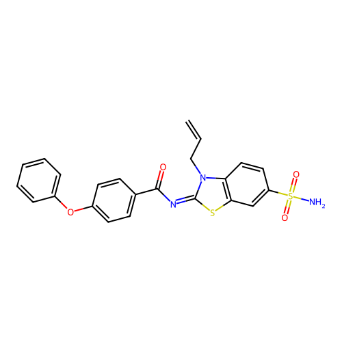 (Z)-N-(3-allyl-6-sulfamoylbenzo[d]thiazol-2(3H)-ylidene)-4-phenoxybenzamide structure