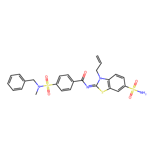 (Z)-N-(3-allyl-6-sulfamoylbenzo[d]thiazol-2(3H)-ylidene)-4-(N-benzyl-N-methylsulfamoyl)benzamide structure
