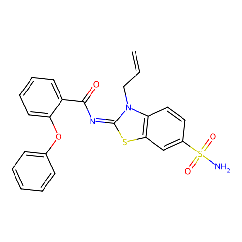 (Z)-N-(3-allyl-6-sulfamoylbenzo[d]thiazol-2(3H)-ylidene)-2-phenoxybenzamide structure