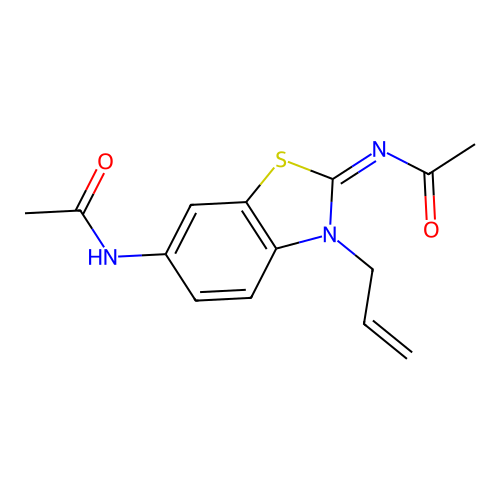 (Z)-N-(6-acetamido-3-allylbenzo[d]thiazol-2(3H)-ylidene)acetamide structure