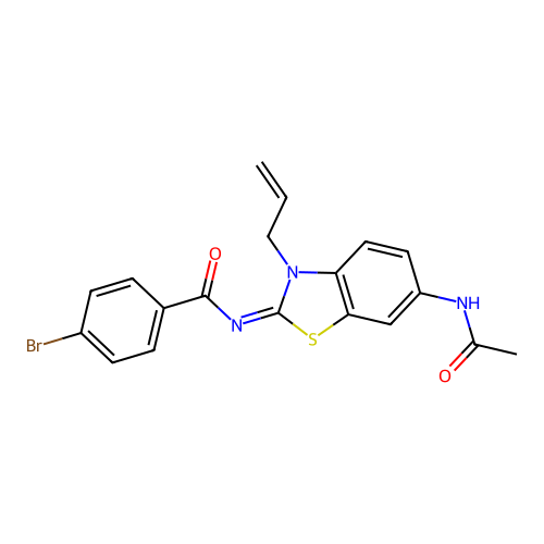 (Z)-N-(6-acetamido-3-allylbenzo[d]thiazol-2(3H)-ylidene)-4-bromobenzamide structure