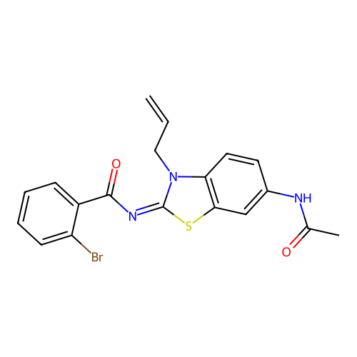 (Z)-N-(6-acetamido-3-allylbenzo[d]thiazol-2(3H)-ylidene)-2-bromobenzamide structure