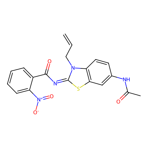 (Z)-N-(6-acetamido-3-allylbenzo[d]thiazol-2(3H)-ylidene)-2-nitrobenzamide structure
