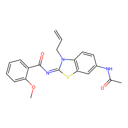 (Z)-N-(6-acetamido-3-allylbenzo[d]thiazol-2(3H)-ylidene)-2-methoxybenzamide structure
