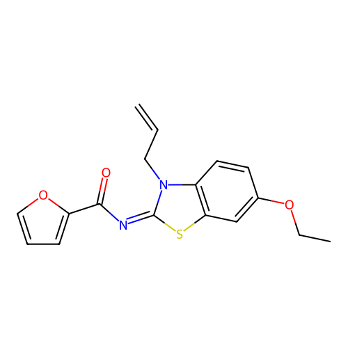 (Z)-N-(3-allyl-6-ethoxybenzo[d]thiazol-2(3H)-ylidene)furan-2-carboxamide structure