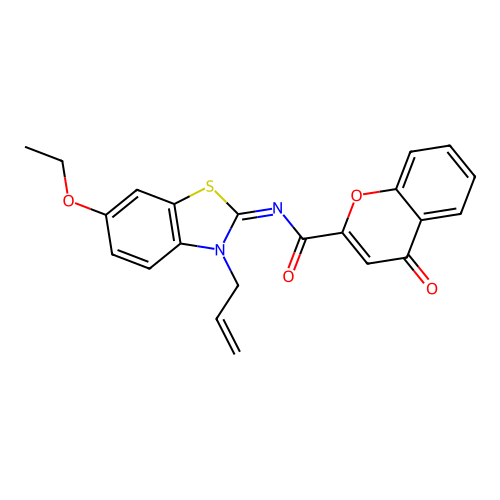 (Z)-N-(3-allyl-6-ethoxybenzo[d]thiazol-2(3H)-ylidene)-4-oxo-4H-chromene-2-carboxamide structure
