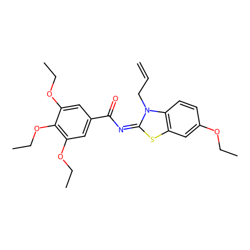 (Z)-N-(3-allyl-6-ethoxybenzo[d]thiazol-2(3H)-ylidene)-3,4,5-triethoxybenzamide structure