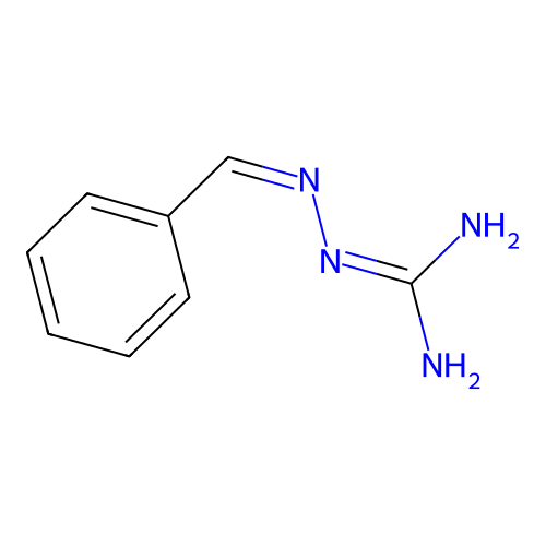 Hydrazinecarboximidamide, 2-(phenylmethylene)-, (2E)- structure