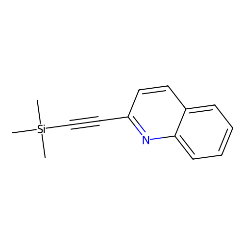 2-((Trimethylsilyl)ethynyl)quinoline structure