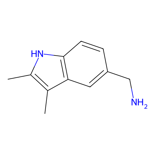 (2,3-dimethyl-1H-indol-5-yl)methanamine structure