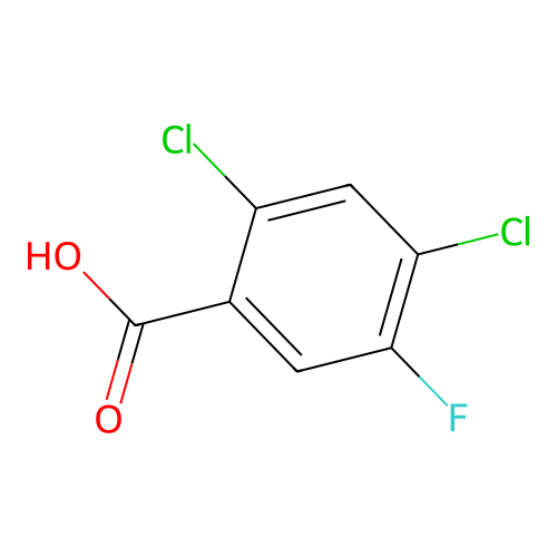 2,4-Dichloro-5-fluorobenzoic acid structure