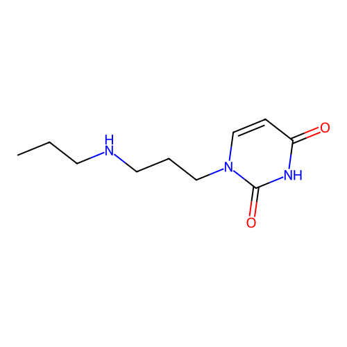 1-(3-(propylamino)propyl)pyrimidine-2,4(1H,3H)-dione structure