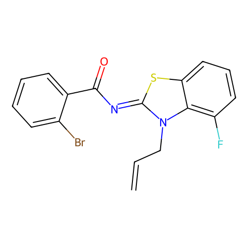 (Z)-N-(3-allyl-4-fluorobenzo[d]thiazol-2(3H)-ylidene)-2-bromobenzamide structure