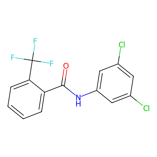 N-(3,5-dichlorophenyl)-2-(trifluoromethyl)benzamide structure