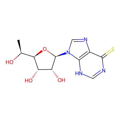 9-(6'-Deoxytalofuranoysl)-6-thiopurine structure