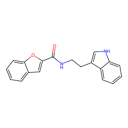 N-[2-(1H-indol-3-yl)ethyl]-1-benzofuran-2-carboxamide structure