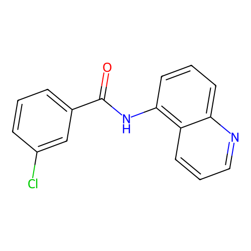 3-chloro-N-quinolin-5-ylbenzamide structure