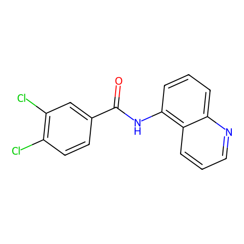 3,4-二氯-N-喹啉-5-基苯甲酰胺 structure