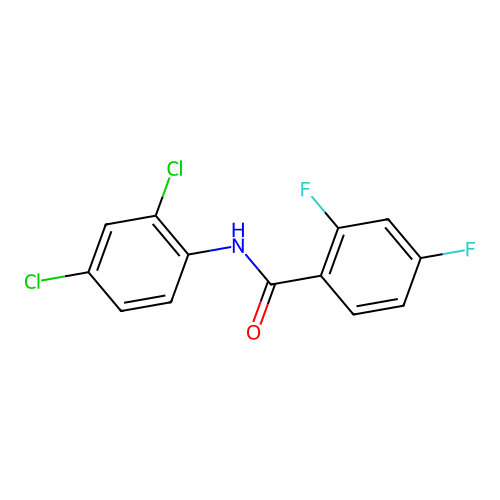 N-(2,4-dichlorophenyl)-2,4-difluorobenzamide structure