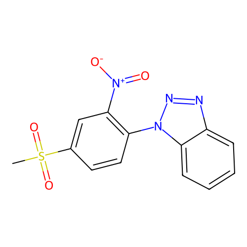 1-(4-Methylsulfonyl-2-nitrophenyl)benzotriazole structure