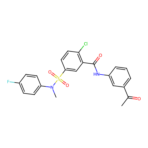 N-(3-acetylphenyl)-2-chloro-5-[(4-fluorophenyl)(methyl)sulfamoyl]benzamide structure