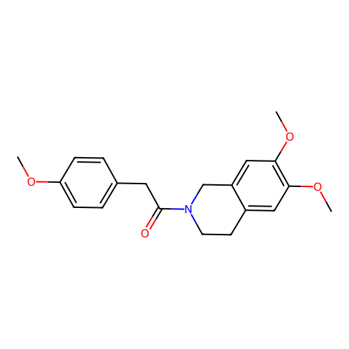 1-(6,7-dimethoxy-3,4-dihydroisoquinolin-2(1H)-yl)-2-(4-methoxyphenyl)ethanone structure