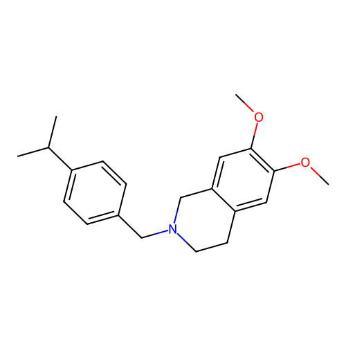 2-(4-Isopropylbenzyl)-6,7-dimethoxy-1,2,3,4-tetrahydroisoquinoline structure
