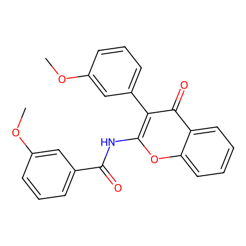 3-methoxy-N-(3-(3-methoxyphenyl)-4-oxo-4H-chromen-2-yl)benzamide structure
