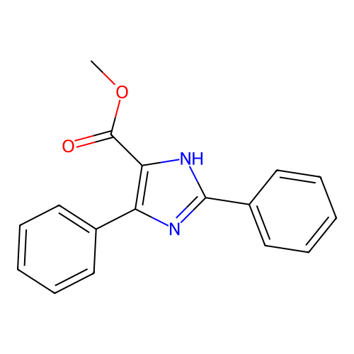 Methyl 2,4-diphenyl-1H-imidazole-5-carboxylate structure