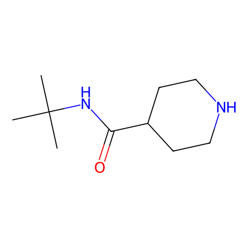 N-tert-butylpiperidine-4-carboxamide structure