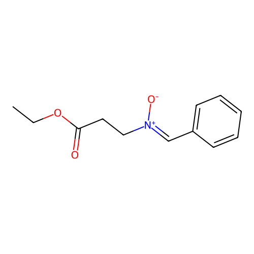 N-(3-乙氧基-3-氧代丙基)-1-苯基甲亚胺氧化物 structure