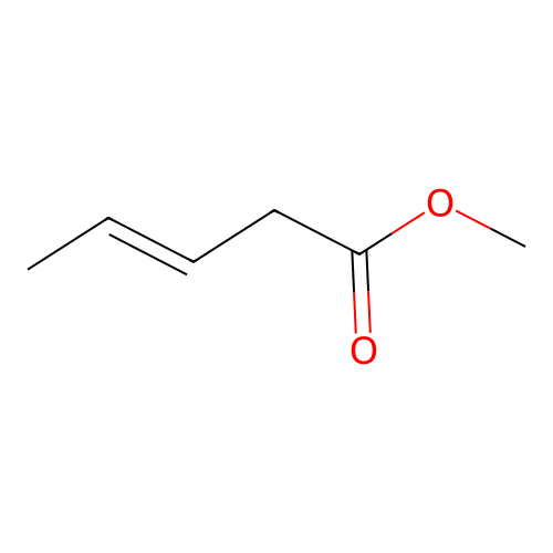 Methyl pent-3-enoate structure
