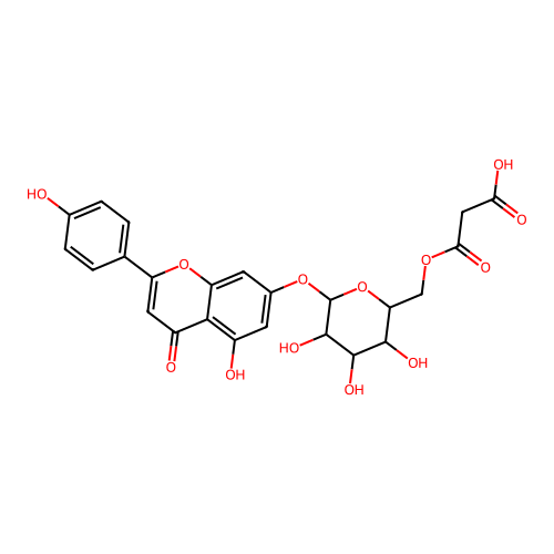 6''-Malonylcosmosiin structure