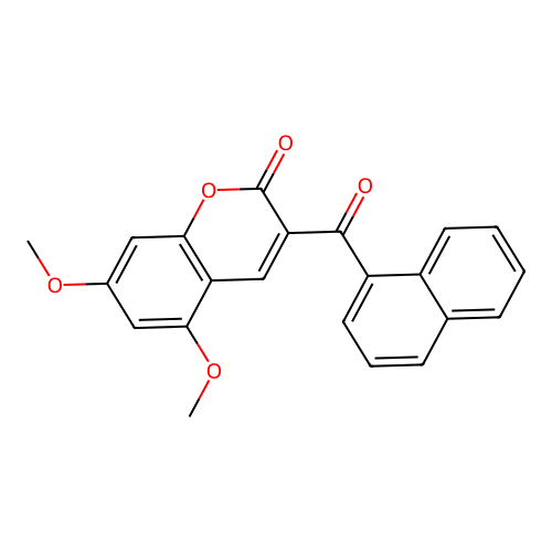 5,7-Dimethoxy-3-(1-naphthoyl)coumarin structure