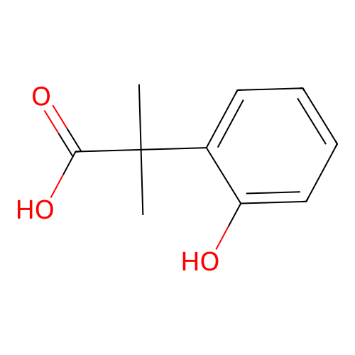 2-(2-羟基苯基)-2-甲基丙酸 structure