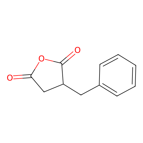 2-Benzylsuccinic anhydride, DL- structure