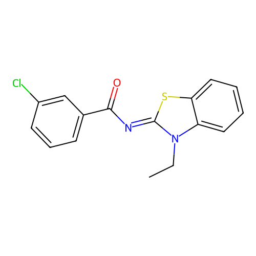 (E)-3-chloro-N-(3-ethylbenzo[d]thiazol-2(3H)-ylidene)benzamide structure