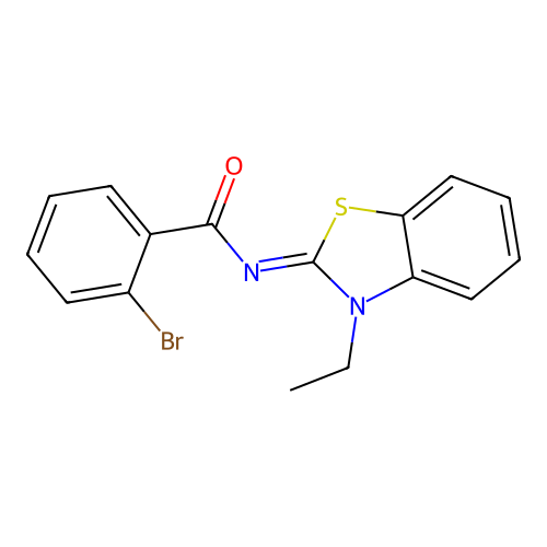 (E)-2-bromo-N-(3-ethylbenzo[d]thiazol-2(3H)-ylidene)benzamide structure
