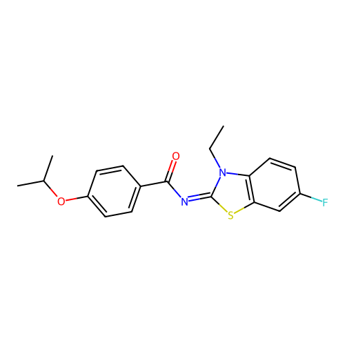 (E)-N-(3-ethyl-6-fluorobenzo[d]thiazol-2(3H)-ylidene)-4-isopropoxybenzamide structure