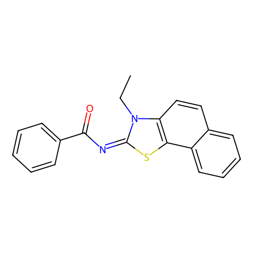 (E)-N-(3-ethylnaphtho[2,1-d]thiazol-2(3H)-ylidene)benzamide structure