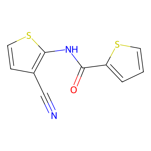 N-(3-cyanothiophen-2-yl)thiophene-2-carboxamide structure