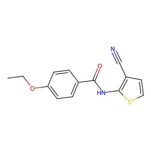 N-(3-cyanothiophen-2-yl)-4-ethoxybenzamide structure