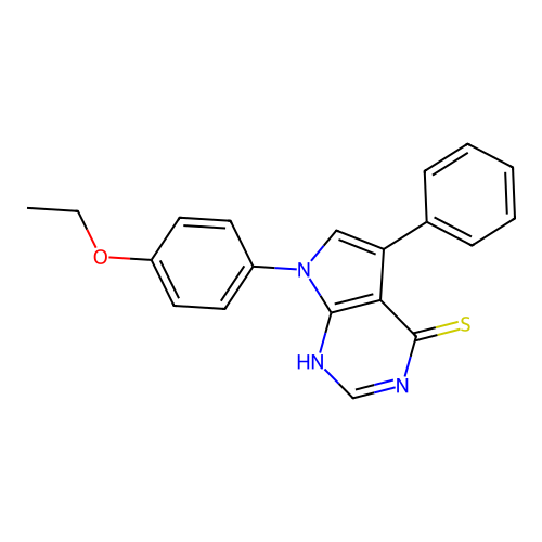 7-(4-Ethoxyphenyl)-5-phenylpyrrolo[2,3-d]pyrimidine-4-thiol structure