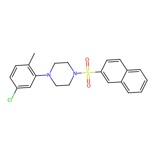 4-(5-Chloro-2-methylphenyl)-1-(2-naphthylsulfonyl)piperazine structure