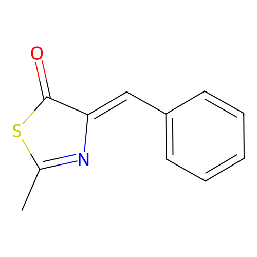 4-benzylidene-2-methyl-1,3-thiazol-5(4H)-one structure