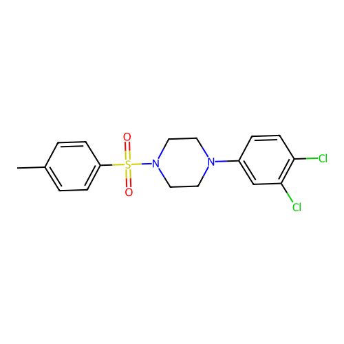 1-(3,4-Dichlorophenyl)-4-[(4-methylphenyl)sulfonyl]piperazine structure