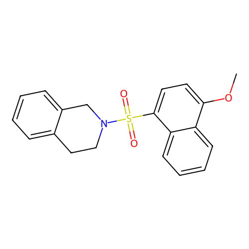 2-((4-Methoxynaphthalen-1-yl)sulfonyl)-1,2,3,4-tetrahydroisoquinoline structure