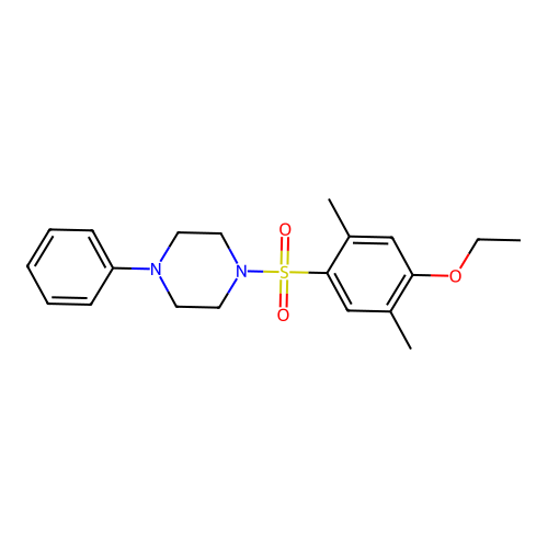 1-(4-Ethoxy-2,5-dimethylphenyl)sulfonyl-4-phenylpiperazine structure