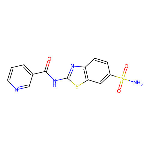 N-(6-sulfamoylbenzo[d]thiazol-2-yl)nicotinamide structure