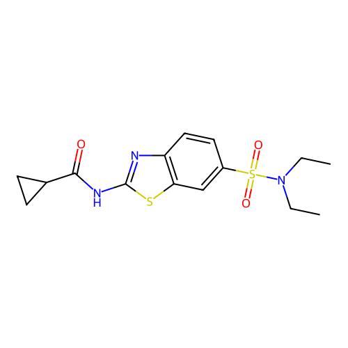 C15H19N3O3S2 structure
